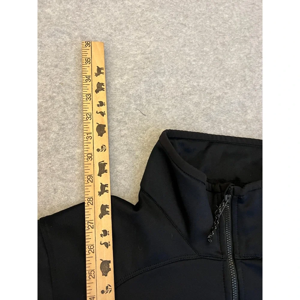 Eddie‎ Bauer Southwest Jacket Mens Large Full Zip Softshell Micro Fleece Black